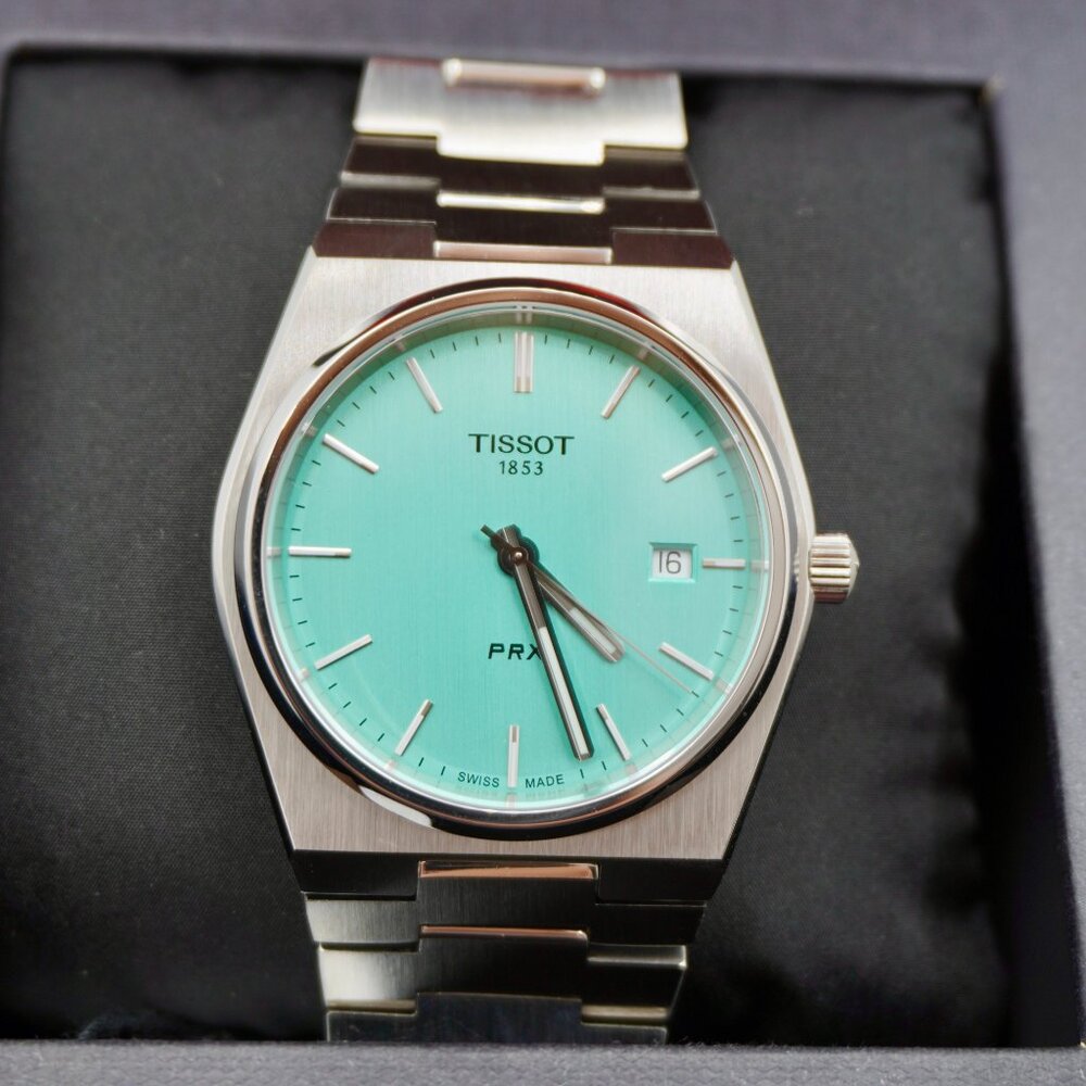 Tissot 1853 PRX T137410A Brand new Light Green  in Original Packaging
